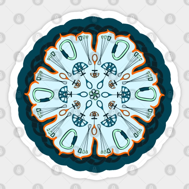 Trad Climbing Mandala Sticker by unclelindsey